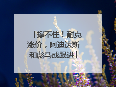 撑不住！耐克涨价，阿迪达斯和彪马或跟进