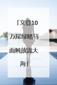 文登10万尾绿鳍马面鲀放流大海