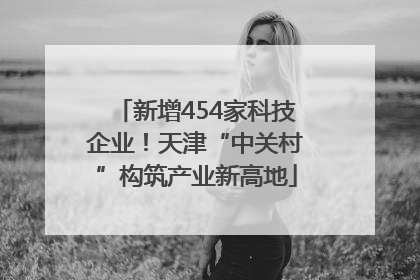 新增454家科技企业！天津“中关村”构筑产业新高地