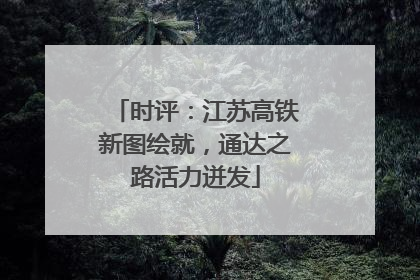时评：江苏高铁新图绘就，通达之路活力迸发