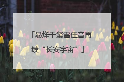 易烊千玺雷佳音再续“长安宇宙”