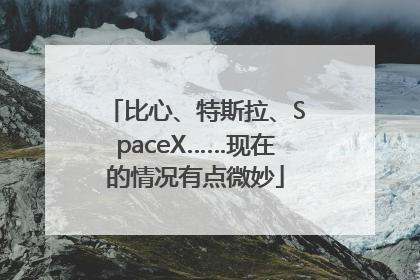 比心、特斯拉、SpaceX……现在的情况有点微妙