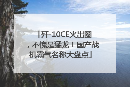 歼-10CE火出圈，不愧是猛龙！国产战机霸气名称大盘点