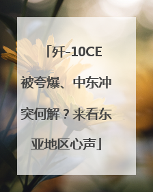 歼-10CE被夸爆、中东冲突何解？来看东亚地区心声