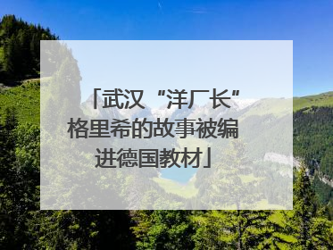 武汉“洋厂长”格里希的故事被编进德国教材