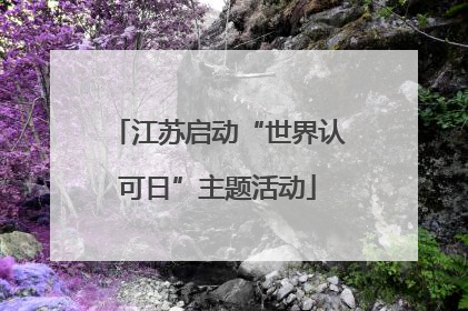 江苏启动“世界认可日”主题活动