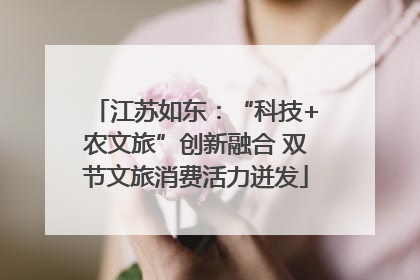 江苏如东：“科技+农文旅”创新融合 双节文旅消费活力迸发
