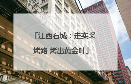 江西石城：走实采烤路 烤出黄金叶
