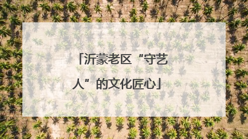 沂蒙老区“守艺人”的文化匠心