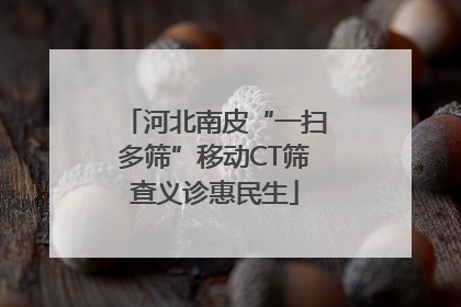 河北南皮“一扫多筛”移动CT筛查义诊惠民生
