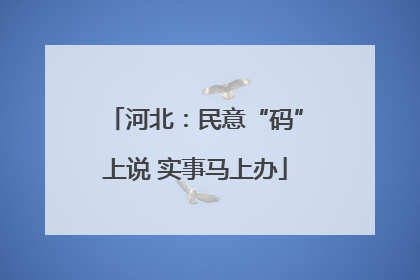 河北：民意“码”上说 实事马上办