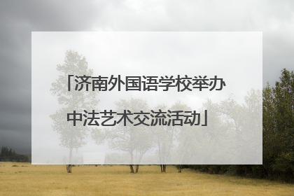 济南外国语学校举办中法艺术交流活动