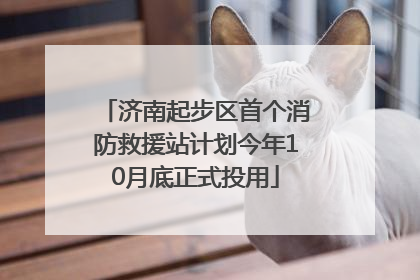 济南起步区首个消防救援站计划今年10月底正式投用