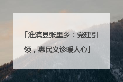 淮滨县张里乡：党建引领，惠民义诊暖人心