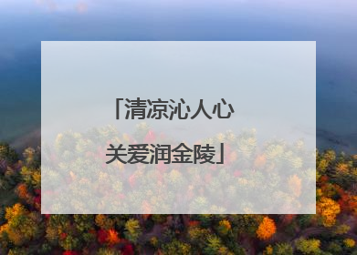 清凉沁人心 关爱润金陵