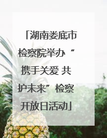 湖南娄底市检察院举办“携手关爱 共护未来”检察开放日活动