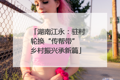 湖南江永：驻村轮换“传帮带” 乡村振兴承新篇