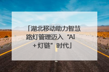 湖北移动助力智慧路灯管理迈入“AI＋灯链”时代