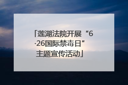莲湖法院开展“6·26国际禁毒日”主题宣传活动