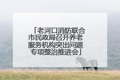 老河口消防联合市民政局召开养老服务机构突出问题专项整治推进会