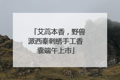 艾蒿本香，野兽派西秦刺绣手工香囊端午上市