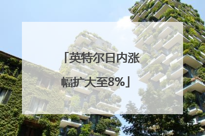 英特尔日内涨幅扩大至8%