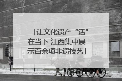 让文化遗产“活”在当下 江西集中展示百余项非遗技艺