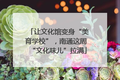 让文化馆变身“美育学校”，南通这周“文化味儿”拉满