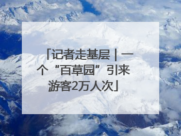 记者走基层｜一个“百草园”引来游客2万人次