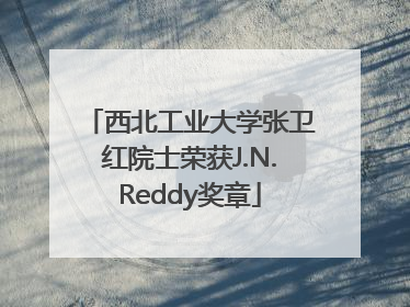 西北工业大学张卫红院士荣获J.N.Reddy奖章