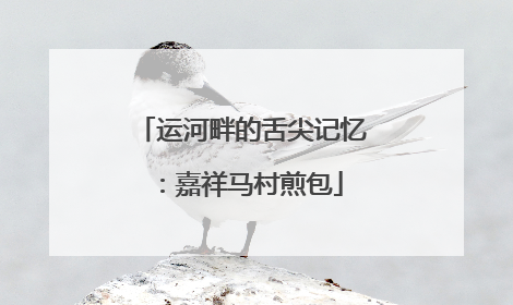运河畔的舌尖记忆：嘉祥马村煎包