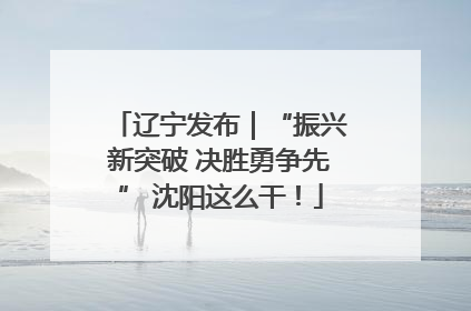 辽宁发布｜“振兴新突破 决胜勇争先” 沈阳这么干！