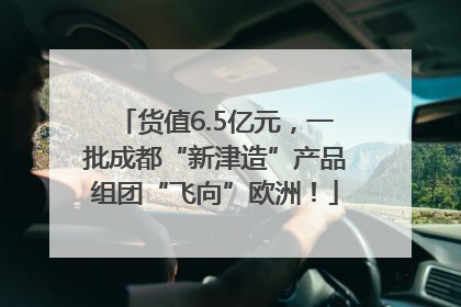 货值6.5亿元，一批成都“新津造”产品组团“飞向”欧洲！