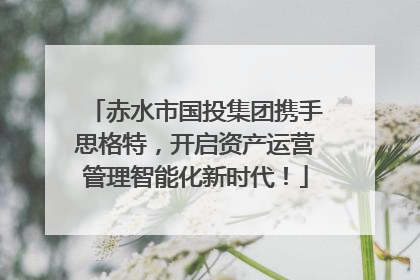 赤水市国投集团携手思格特，开启资产运营管理智能化新时代！