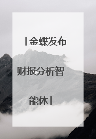 金蝶发布财报分析智能体