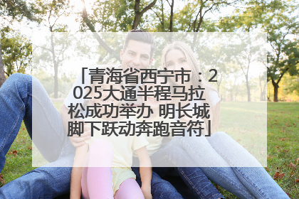 青海省西宁市：2025大通半程马拉松成功举办 明长城脚下跃动奔跑音符