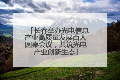 长春举办光电信息产业高质量发展百人圆桌会议，共筑光电产业创新生态