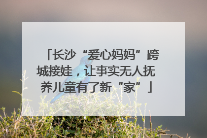 长沙“爱心妈妈”跨城接娃，让事实无人抚养儿童有了新“家”