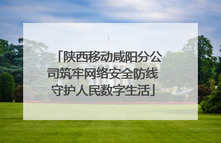 陕西移动咸阳分公司筑牢网络安全防线守护人民数字生活