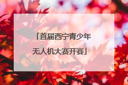 首届西宁青少年无人机大赛开赛
