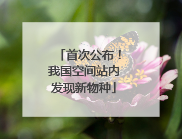 首次公布！我国空间站内发现新物种