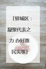 驿城区：凝聚代表之力 办好惠民实事