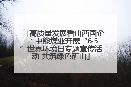 高质量发展看山西国企：中能煤业开展“6·5”世界环境日专题宣传活动 共筑绿色矿山