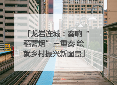 龙岩连城：奏响“稻薯烟”三重奏 绘就乡村振兴新图景