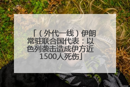 （外代一线）伊朗常驻联合国代表：以色列袭击造成伊方近1500人死伤