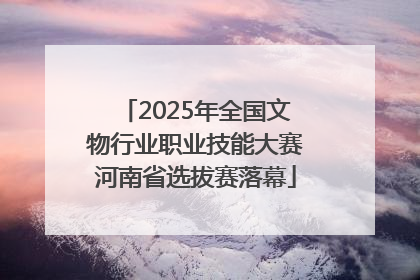 2025年全国文物行业职业技能大赛河南省选拔赛落幕