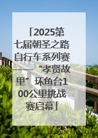 2025第七届朝圣之路自行车系列赛——“孝贤故里”环鱼台100公里挑战赛启幕