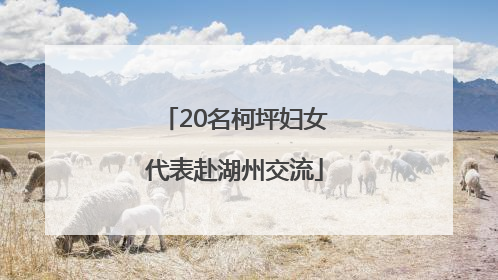 20名柯坪妇女代表赴湖州交流