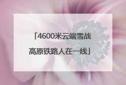 4600米云端雪战 高原铁路人在一线