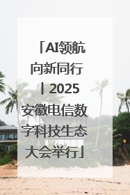 AI领航 向新同行丨2025安徽电信数字科技生态大会举行